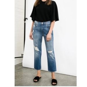 J Brand Ivy in Bleached Wrecked